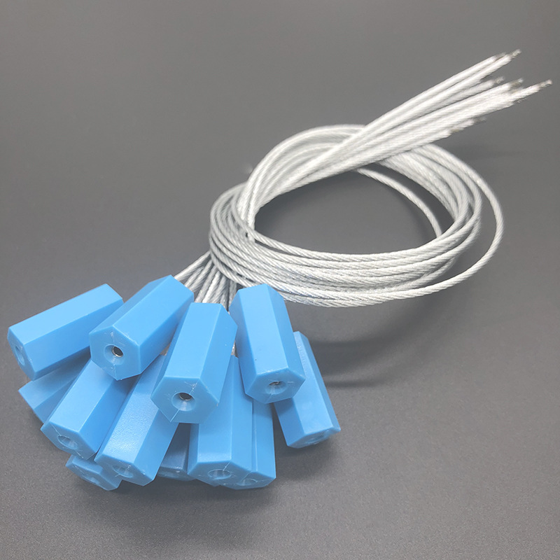 厂家直供钢丝封条集装箱货柜施封锁防拆封扣园林锁40cm防伪锁扣