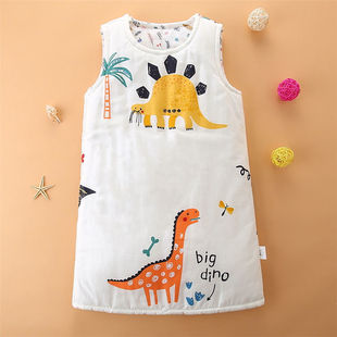 [20,000 Positive Reviews] Baby Sleeping Bag Pure Cotton Autumn and Winter Thick Medium and Large Kidsren's Anti-Kick Quilt Artifact Baby Carrier