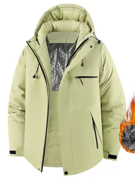 Couple's Graphene Cotton Jacket with Thickened Lining, Winter Cold-Proof, Warm, Windproof, Waterproof Outdoor Mountaineering Jacket