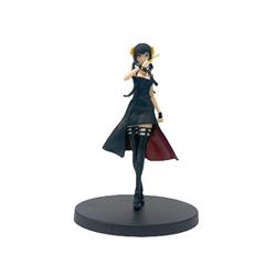 スパイのままごとの手作りのヨル福傑のアニメのいばらの王女の景品のアニヤの黒いドレスの手作りの置物