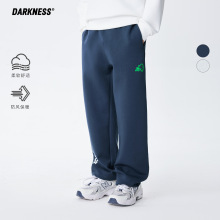 DK童装25秋款女男童抗皱空气层直筒运动裤儿童中大童休闲长裤卫裤