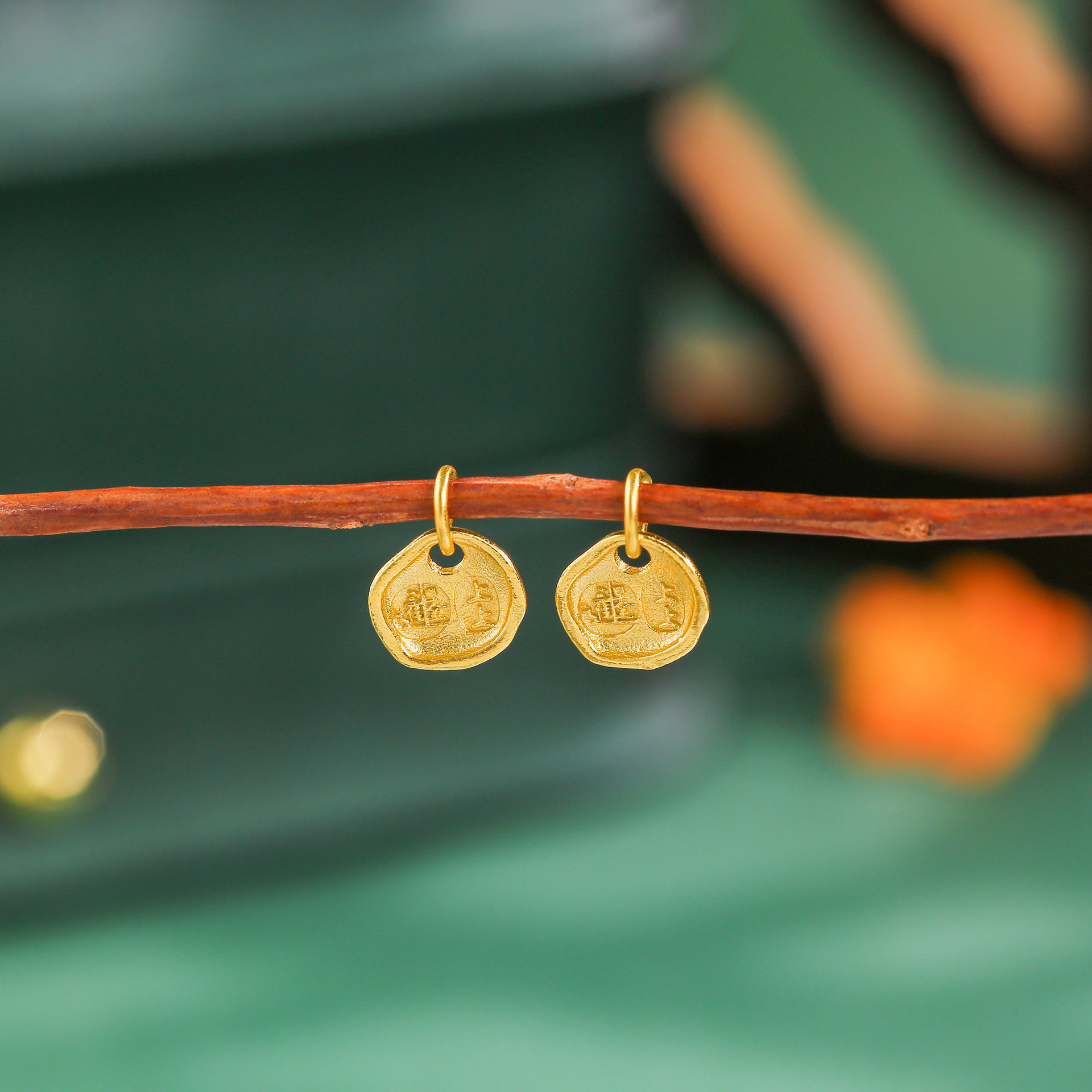 通体S925银镀金古法精工上上滴溜小配件DIY新中式民族风百搭配饰