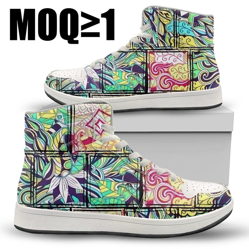 A pair of minimum order independent station hot to figure printed men's and women's sports casual shoes high basketball shoes board shoes wear-resistant A pair of minimum order independent station hot to figure printed men's and women's sports casual shoes high basketball shoes board shoes wear-resistant