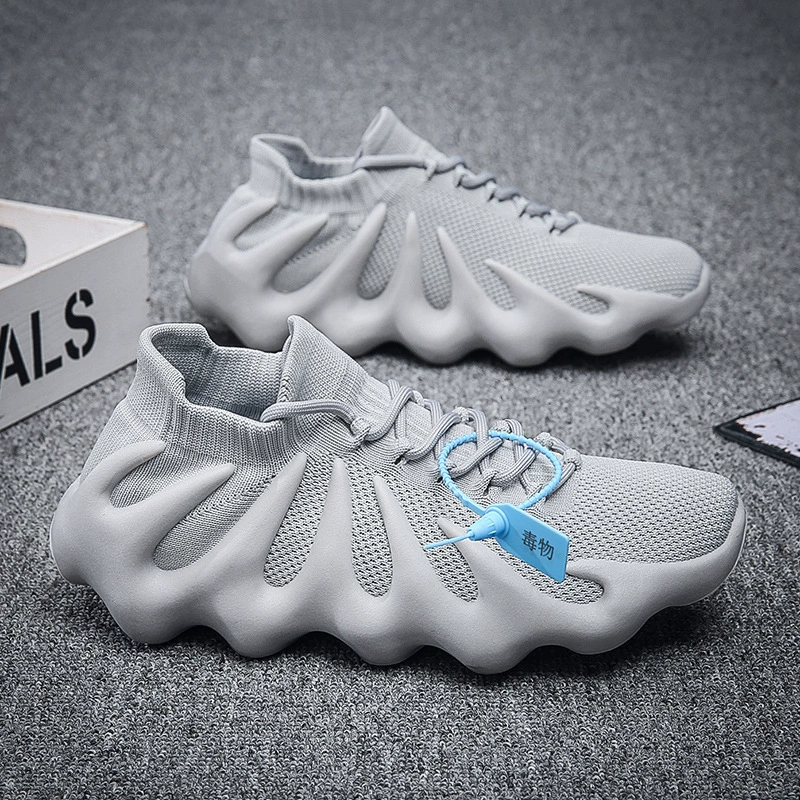 2025 новый летающий осьминог повседневная спортивная обувь корейская мода пара обувь дышащая вулканическая носки мужская обувь