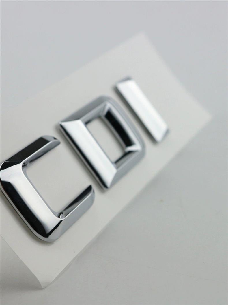 Old Mercedes-Benz turbocharged CGI English modification car emblem, diesel version, CDI lettering, rear tail emblem, car sticker, black