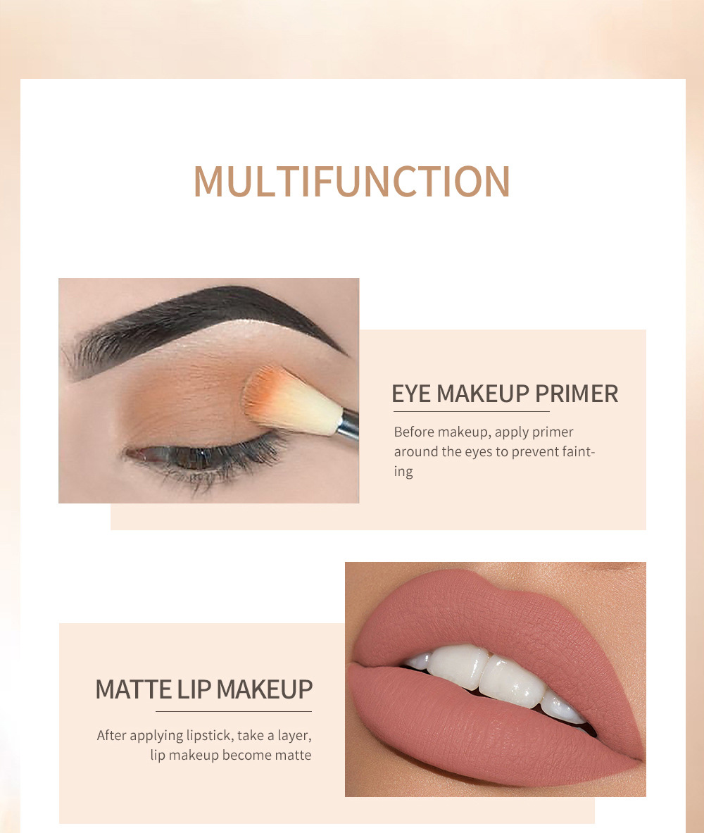 Carina QIBEST – correcteur naturel mat imperméable, poudre de réglage, toner fin léger_voghion.com