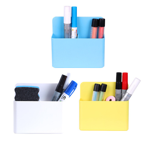 Magnetic Pen Holder Whiteboard Pen Storage Box Blackboard Wall Mount Magnetic Pen Tray Wall Sticker for Blackboard Eraser and Chalk Box
