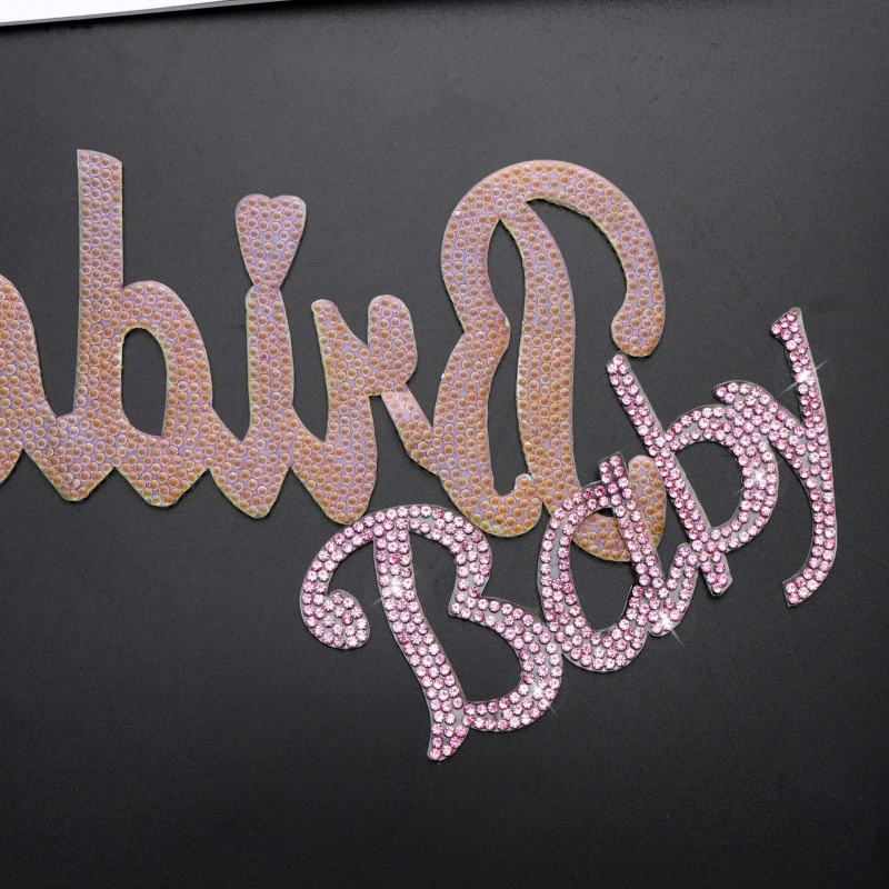 Трансграничный baby bride горячее сверление наклейки на английском горячее горячее сверление DIY одежда обувь шапки украшения аксессуары оптом