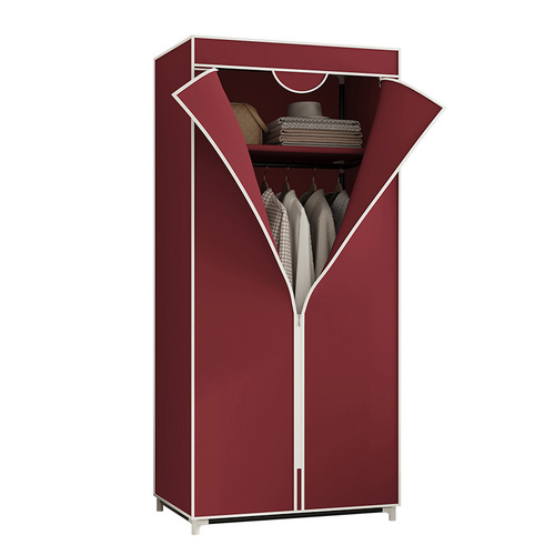 Simple New Model Foreign Trade Combination Storage Wholesale Non-woven Wardrobe Clothes Rack Storage Folding Economical Fabric Wardrobe