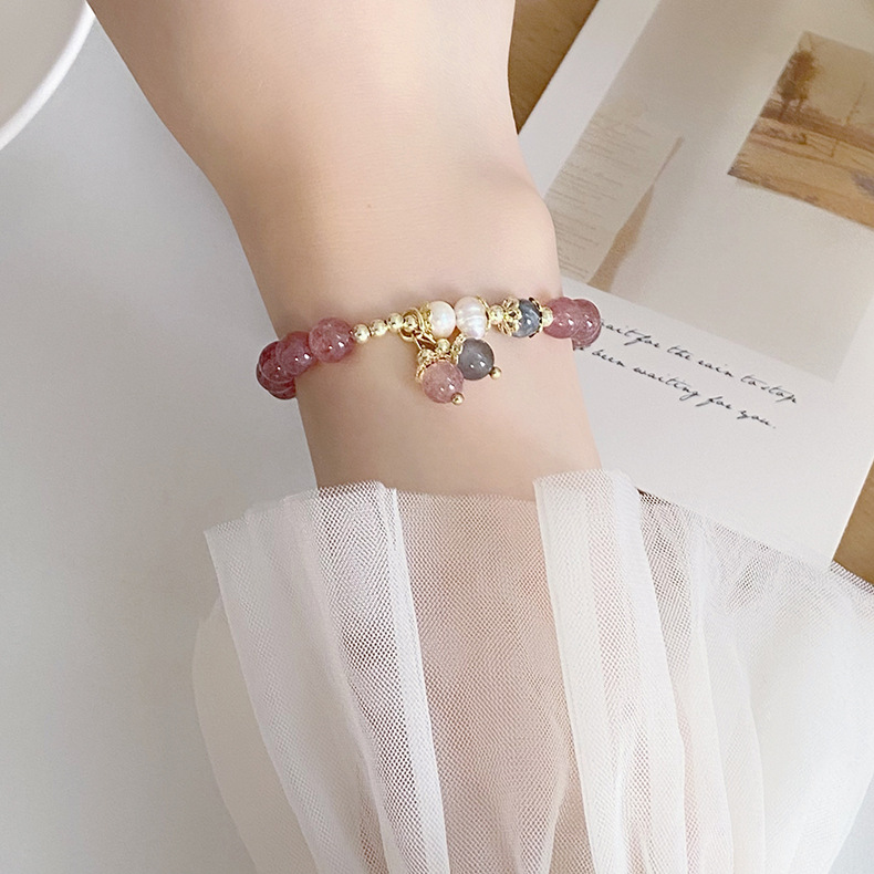 Sweet Geometric Crystal Copper Plating Womenu0027S Bracelets