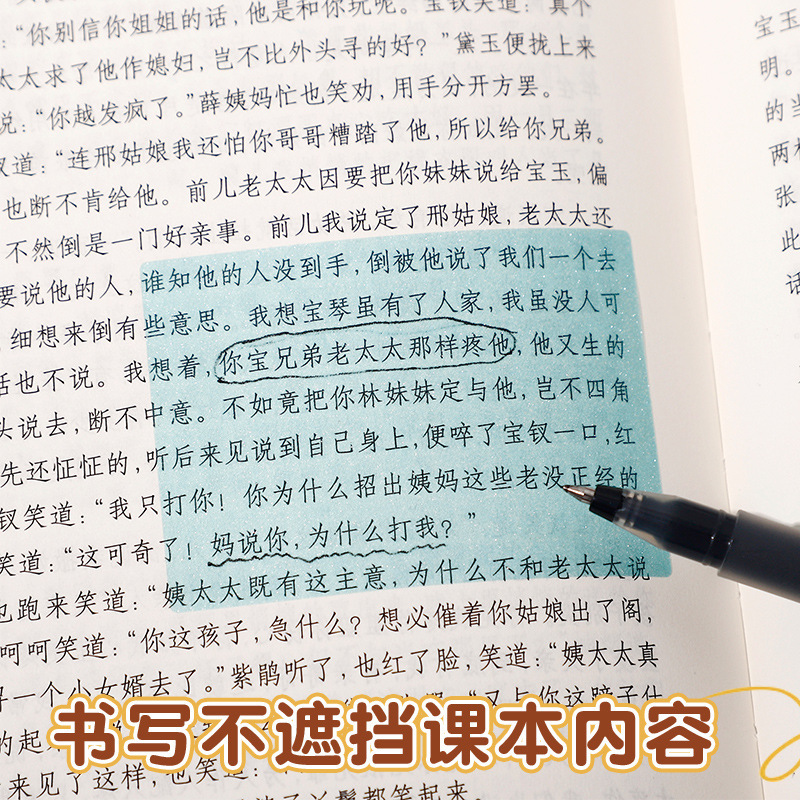 真珠光沢のある付箋 グラデーション学生付箋 引き出し式 高見え かわいい 中学生専用 粘着タイプ|undefined