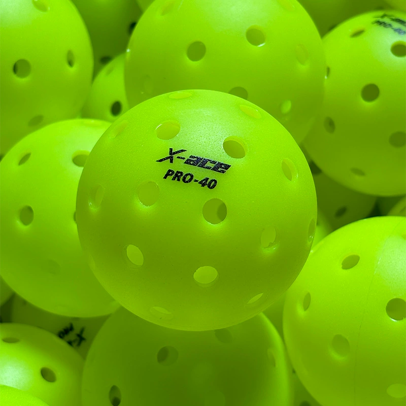 X-ACE PRO40Pickleball 40 отверстийRolling пластик интегрированный многоотверстный мяч для тренировки мяча