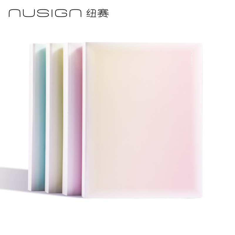DeLineux NS518 serie de lenguaje ligero de luz solar bolsas de papel de prueba A4 carpeta de datos 30 páginas 40 páginas