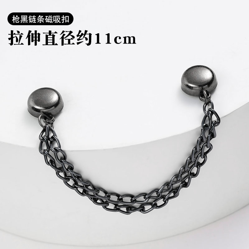 Magnetic buckle of gun black chain