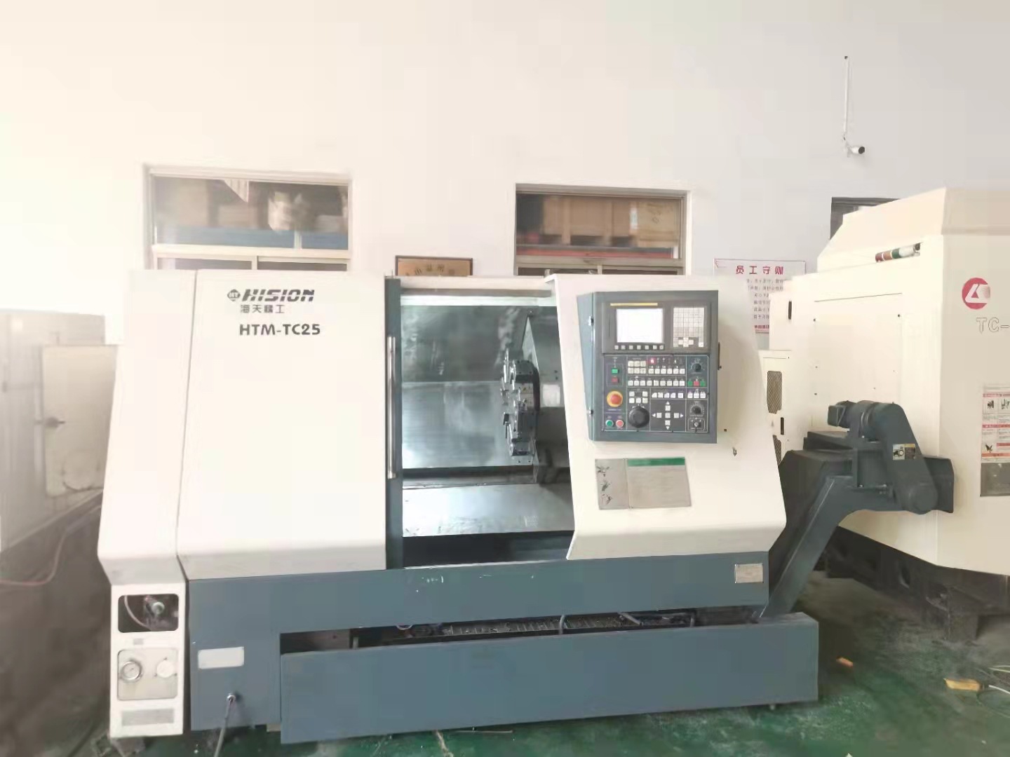 处理二手海天HTM-TC25数控斜身车床二手海天25斜轨车