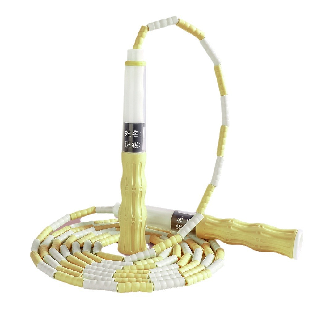 Children's Bamboo Skipping Rope Wholesale Primary School Students Kindergarten Beginners Adjustable Skipping Rope Exam Special Signature Skipping Rope