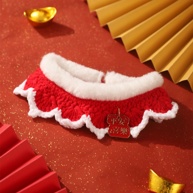 Collar de gato collar decoración de mascota perros muñecas adorables joyas de Navidad de Año Nuevo collar de gato