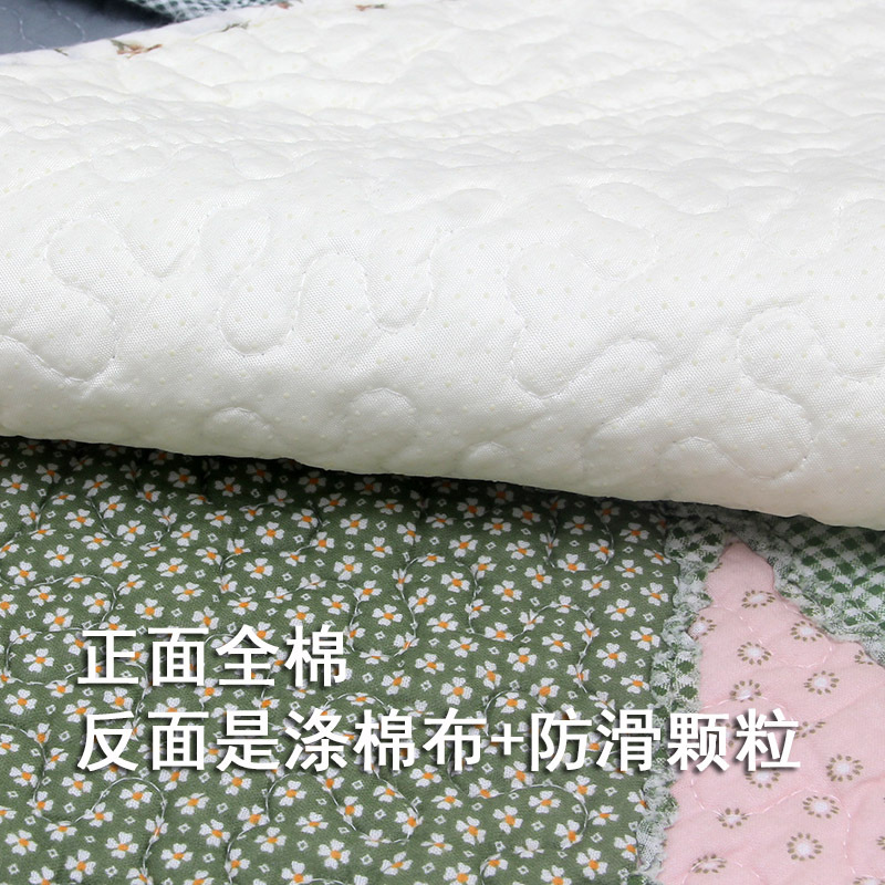 Korean Cotton Bedside Mat, Door Mat, Fabric Quilted Anti-Slip Patchwork Living Room Mat [Small Wholesale]