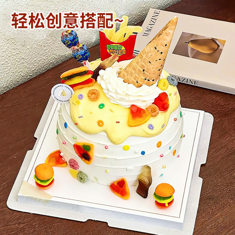 朋也黑芝麻花边脆皮蛋筒商用批发绵绵冰甜筒甜品装饰冰淇淋脆筒|undefined