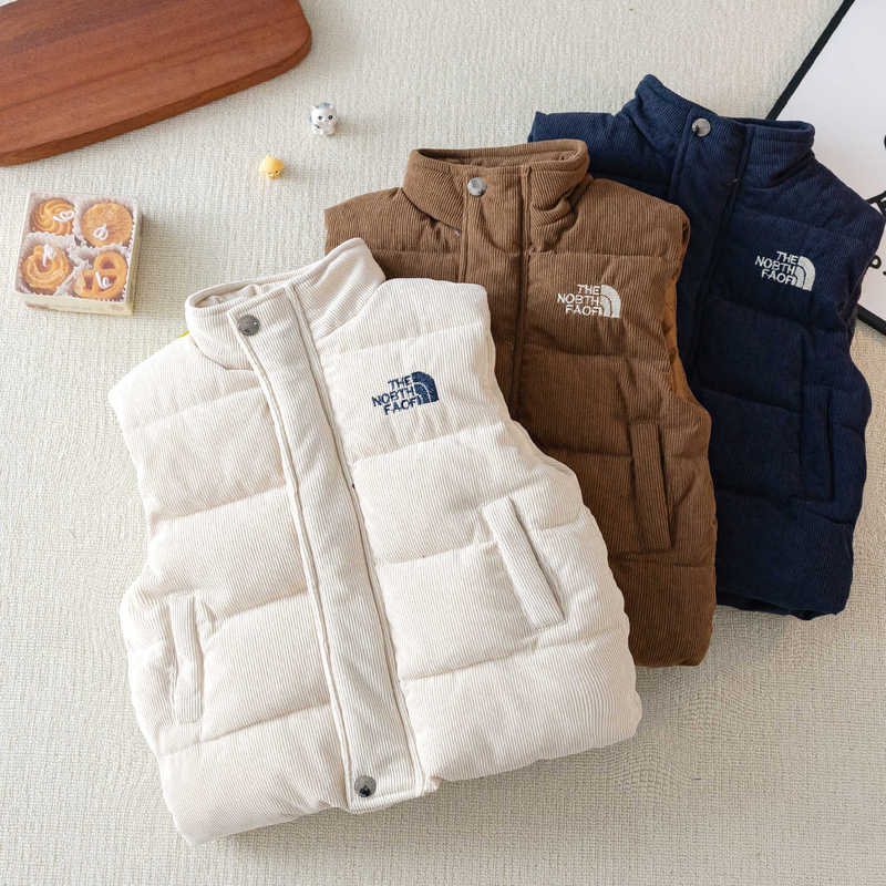 Sunshine Children's Velvet Cotton Vest 25 Autumn/Winter Boys' Trendy Brand Padded Vest Baby Toddler Thickened Sleeveless Cotton Jacket