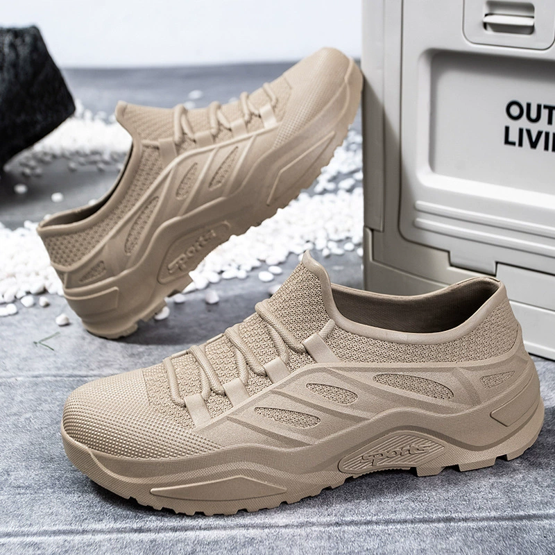 Летние сапоги от дождя мужские низкоуровневые износостойкие рыбалка автомойка кухня шеф-повар короткие сапоги от дождя наездник водонепроницаемые резиновые туфли