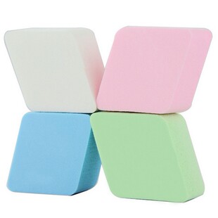 Diamond powder puff [four-color powder puff large] thickened makeup sponge wet and dry dual-use delicate soft latex