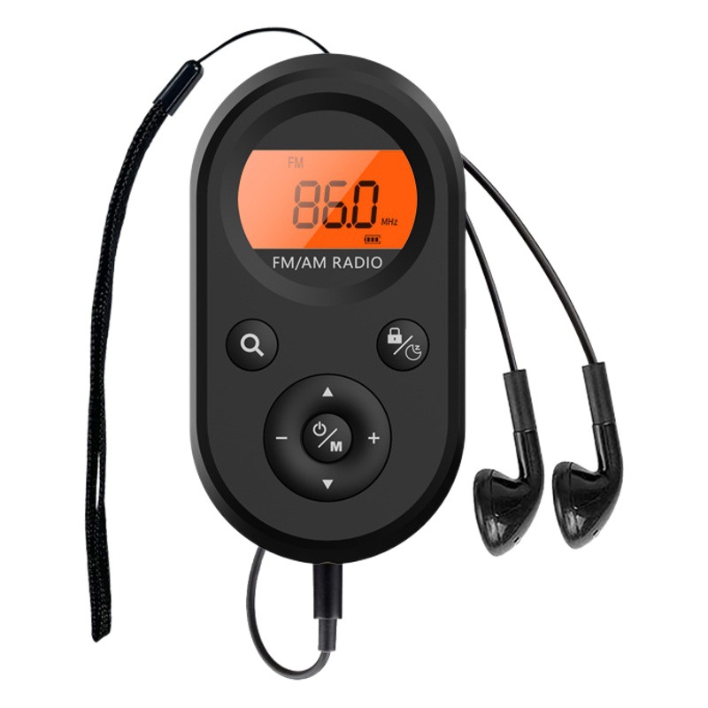 Transfronterizo nuevo bolsillo mini portátil Radio pequeño modelo de carga con retroiluminación FM/AM Conferencia Comercio Exterior suministro