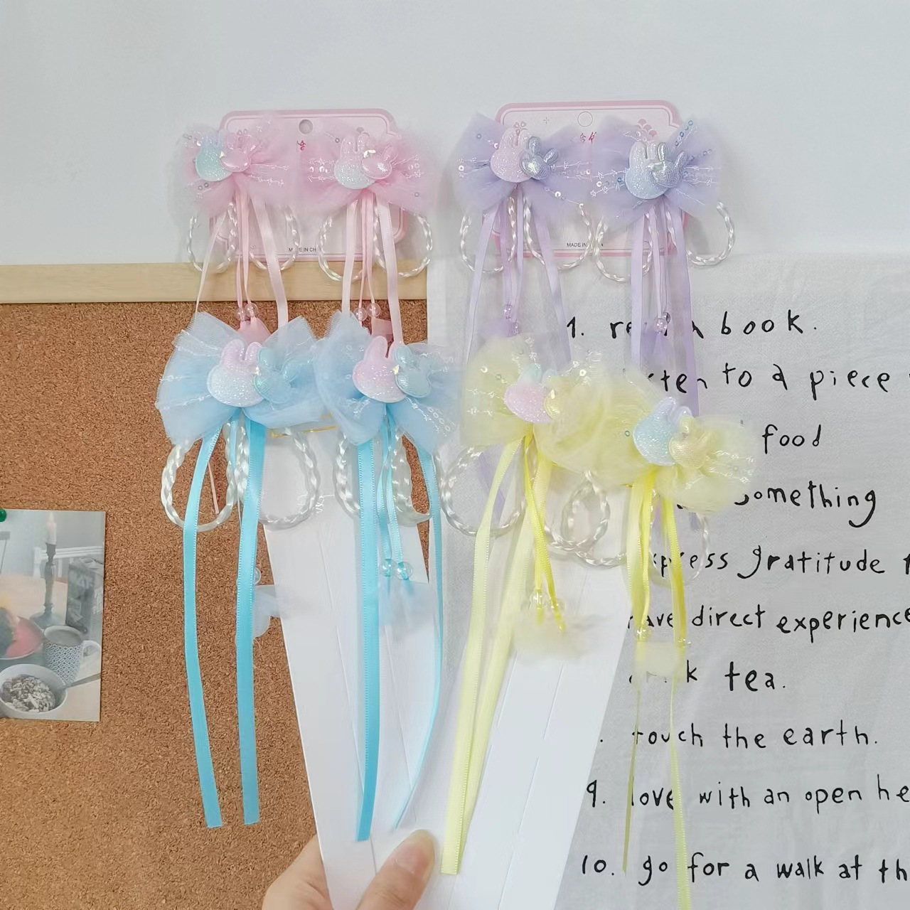 Nuevos niños Hanfu clip para el cabello estilo chino para el cabello de la niña clip de estilo antiguo princesa arco flotante clip para el cabello