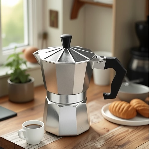 Cross-Border Popular Large-Capacity Aluminum Moka Pot European-Style Eight-Sided Coffee Pot in Stock Hand-Brewed Espresso Pot