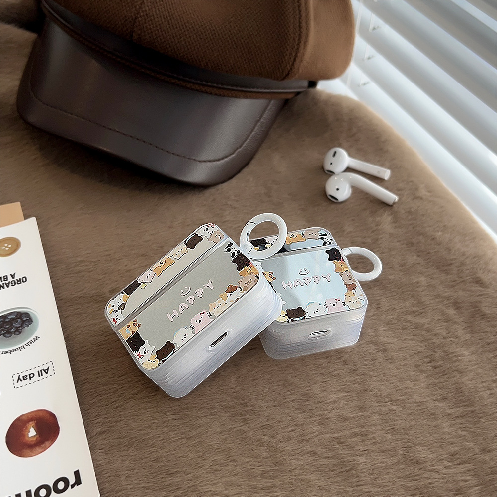 Espejo ins dulce gatito para Apple AirPods1/2 auricular Bluetooth cubierta protectora Pro2 Nuevo 3 generación