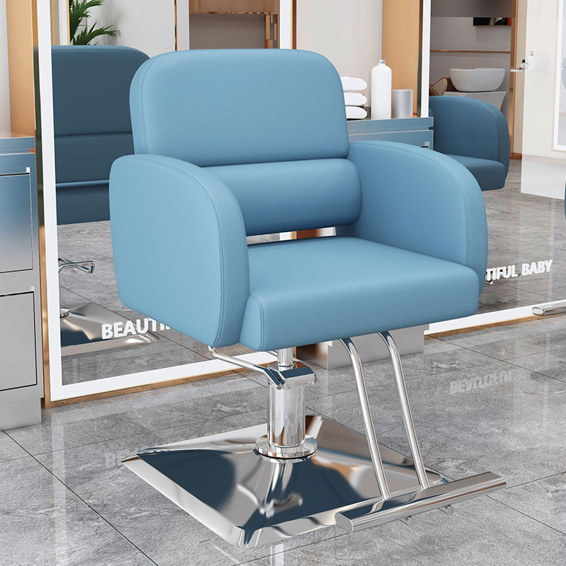 La nueva silla de peluquería simple e innovadora, la silla de peluquería teñida en permanente se puede levantar y levantar, la silla de peluquería giratoria, la silla de corte para el cabello