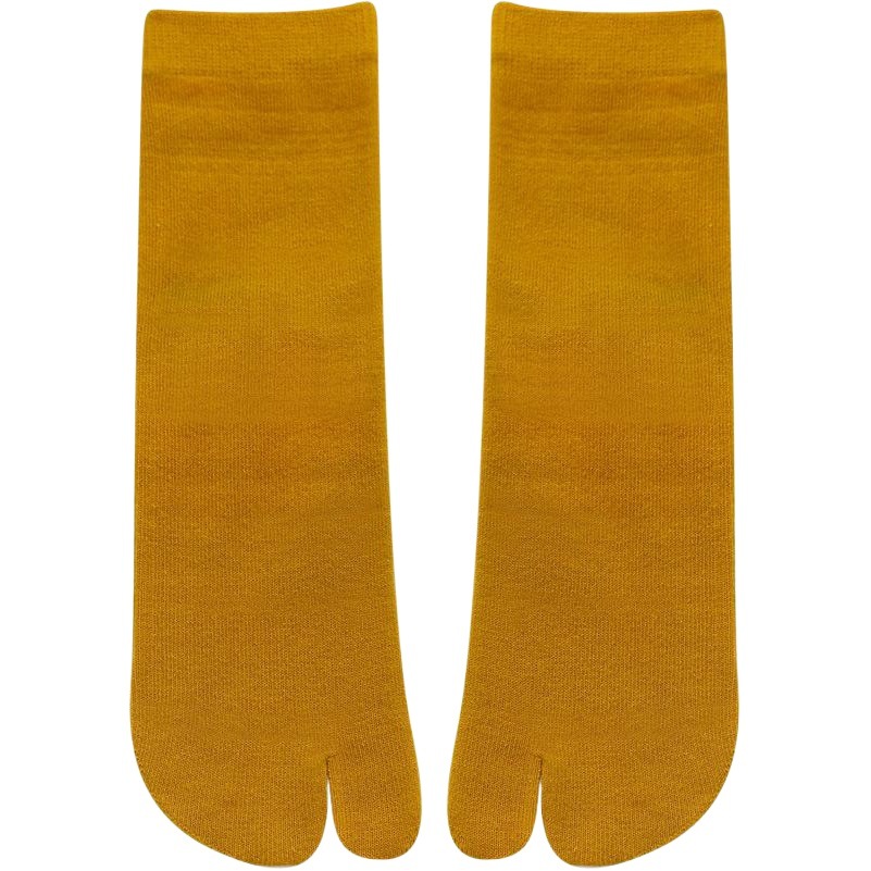 Calcetines de dos dedos de las mujeres de estilo japonés zuecos de dos dedos calcetines de verano Chanclas de Punta dividida Chanclas de corrección de 2 dientes calcetines de media pantorrilla hombres