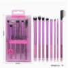 8 purple eyebrow brushes 1991