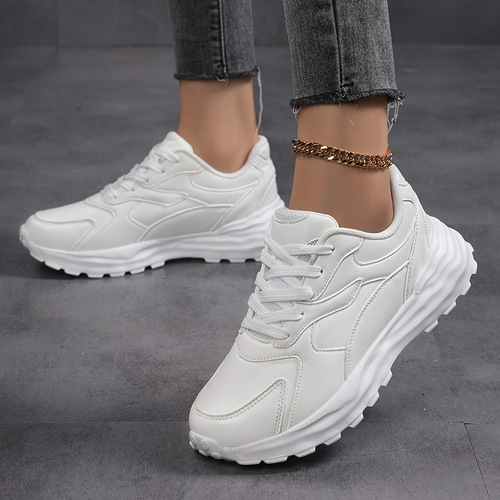 New women's sports shoes trendy white sneakers chunky dad shoes spring and autumn casual sports shoes travel shoes