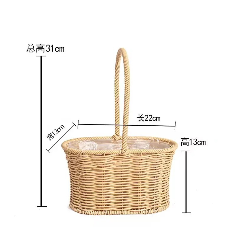 ツイストバスケットdiy花束自作材料包チューリップヒマワリ手作り花は友人の親友にプレゼントする|undefined