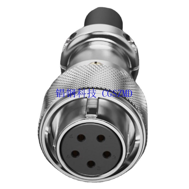 WS16K5TQѹ�Ӻ��ղ���2-Hole flange panel receptacle with cap