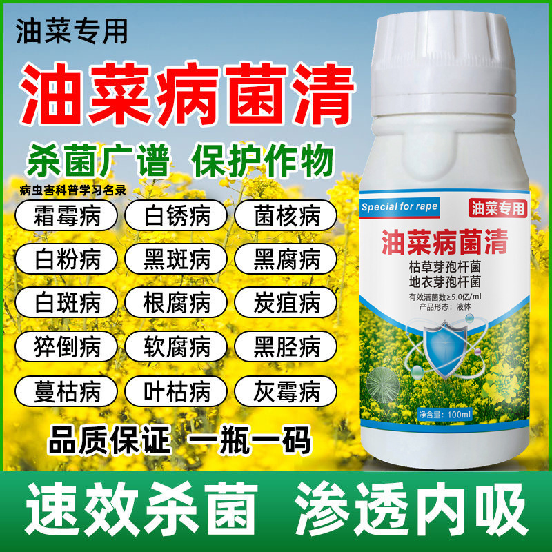 Special medicine for killing rapeseed pathogens