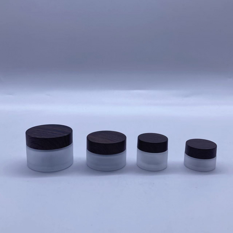 简约蒙砂玻璃膏霜瓶面霜瓶女生旅行便携化妆品分装瓶 小样瓶子