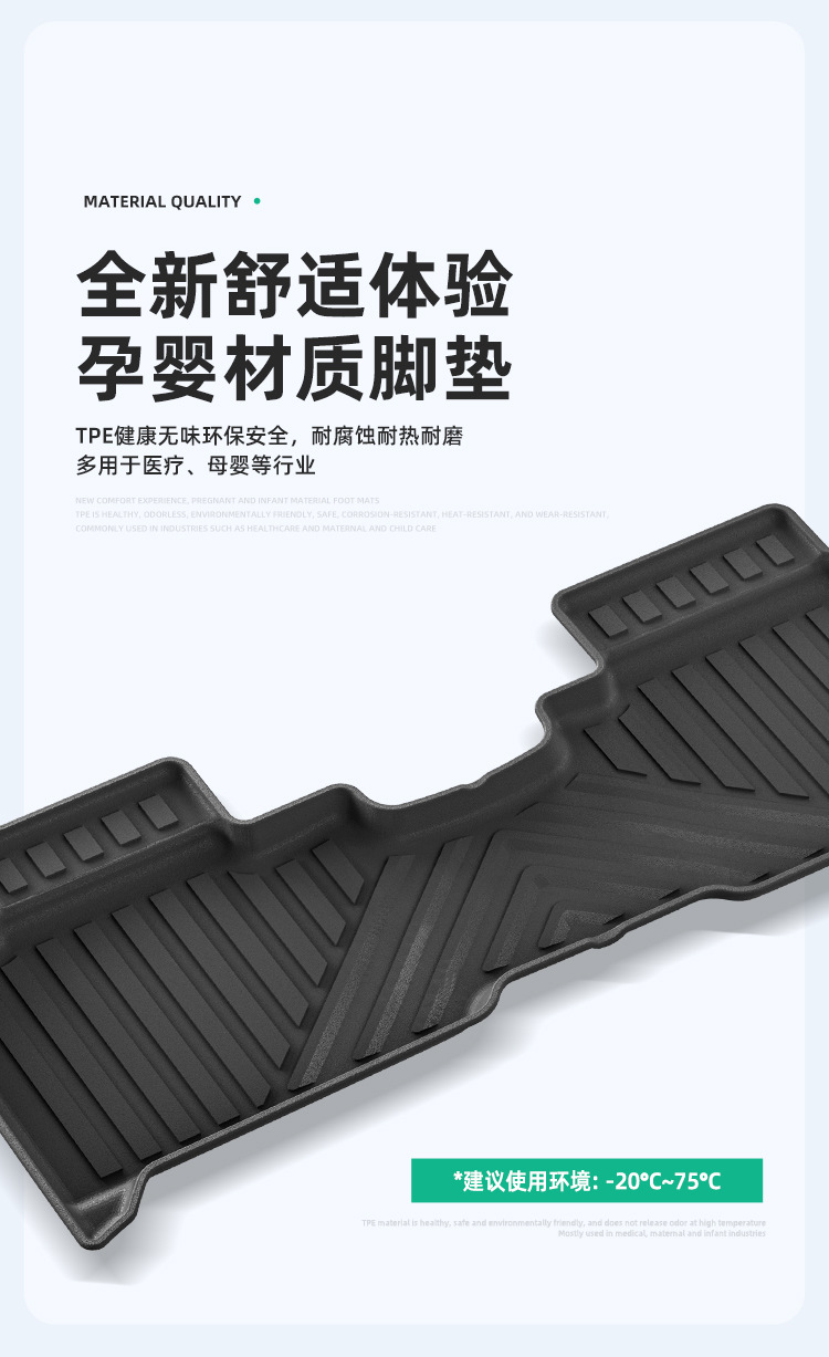 Suitable for 23-25 Chery Discovery 06/Jaecoo J7 Car Special Floor Mats Tpe Floor Mats Trunk Mats