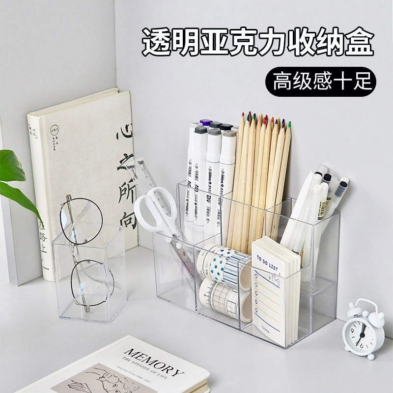 Storage Box Acrylic Desktop Clear Desktopstorage Box from Yomiego