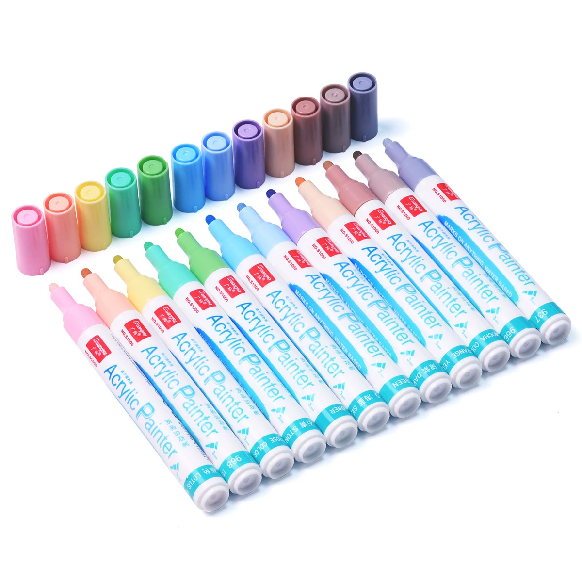 Acrylic, marker, waterproof ceramic set, drawing pens, 96 colors, graffiti