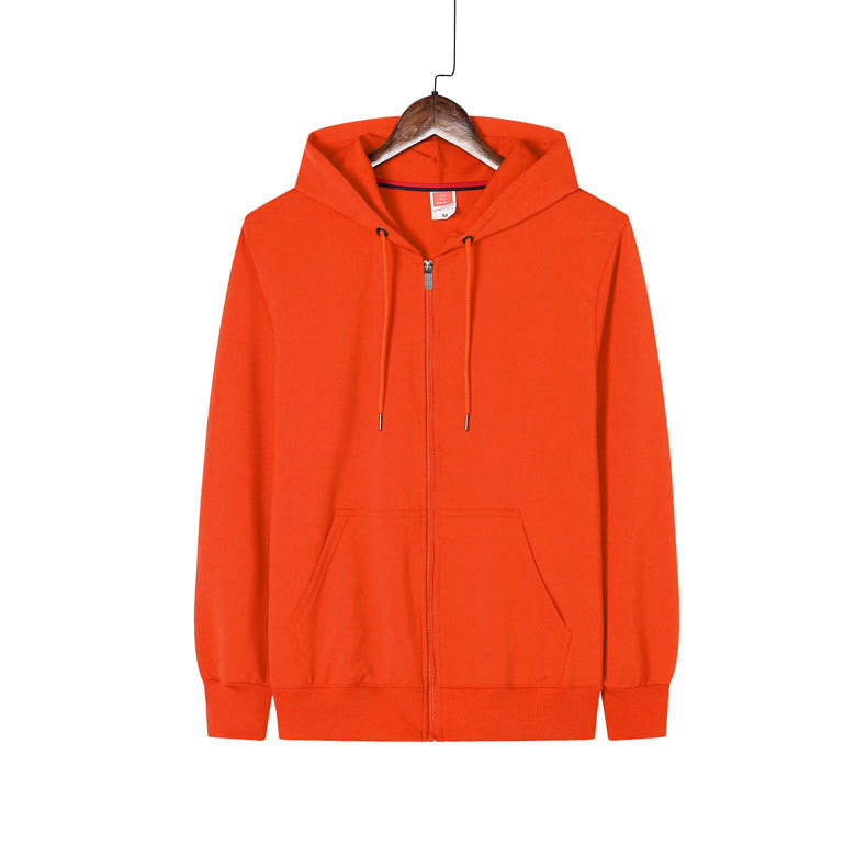 Suéter con cremallera elástica de cuatro lados logotipo impreso collar de pie ropa de trabajo de empresa actividad cultural camisa abrigo bordado Diseño de DIY