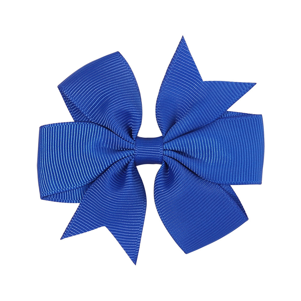 Transfronterizos Europa y América Amazon hecha a mano burbuja de flores para niños cola de golondrina en V ribbed cinta arco clip para el pelo image 12