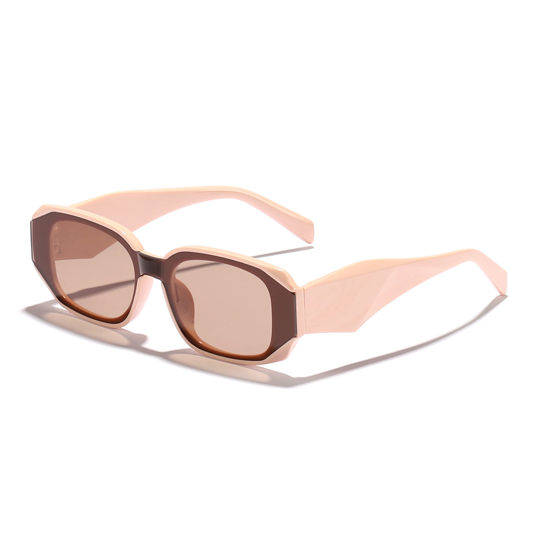 2024 Gafas de sol de ala ancha rectangulares retro europeas y americanas para hombres y mujeres