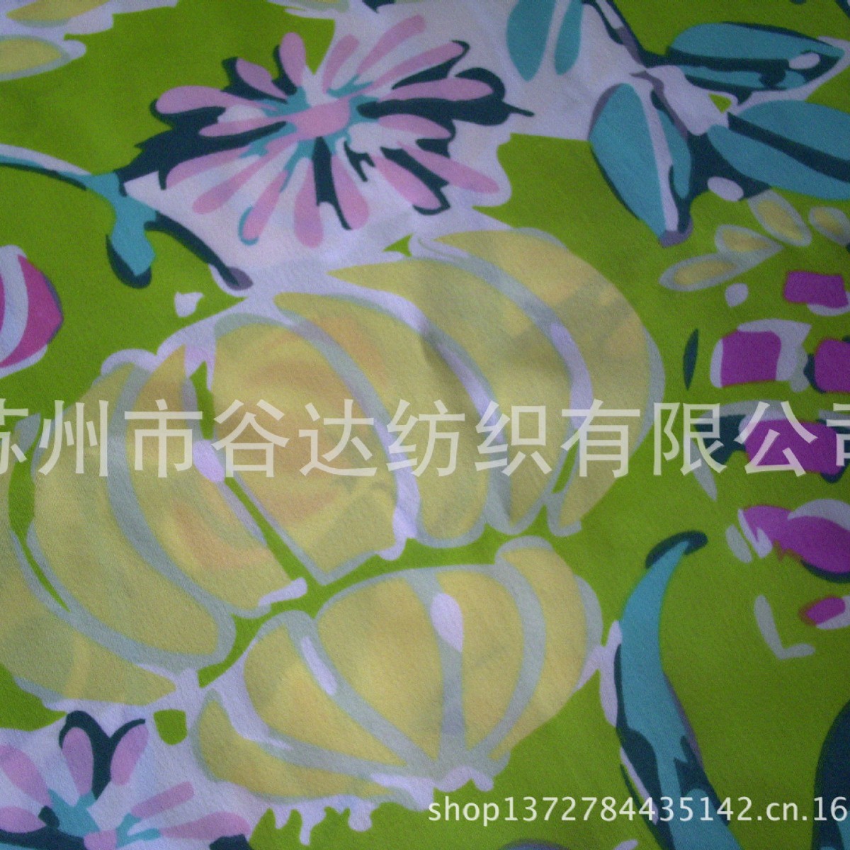 厂家供应：优质印花缎面雪纺/复合丝缎面雪纺20D+26D*50D