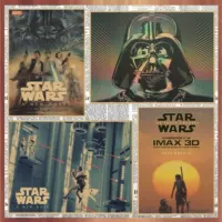 Звездные войны star wars кино плакат бар ресторан ретро крафт-бумага декоративная роспись настенная роспись 486