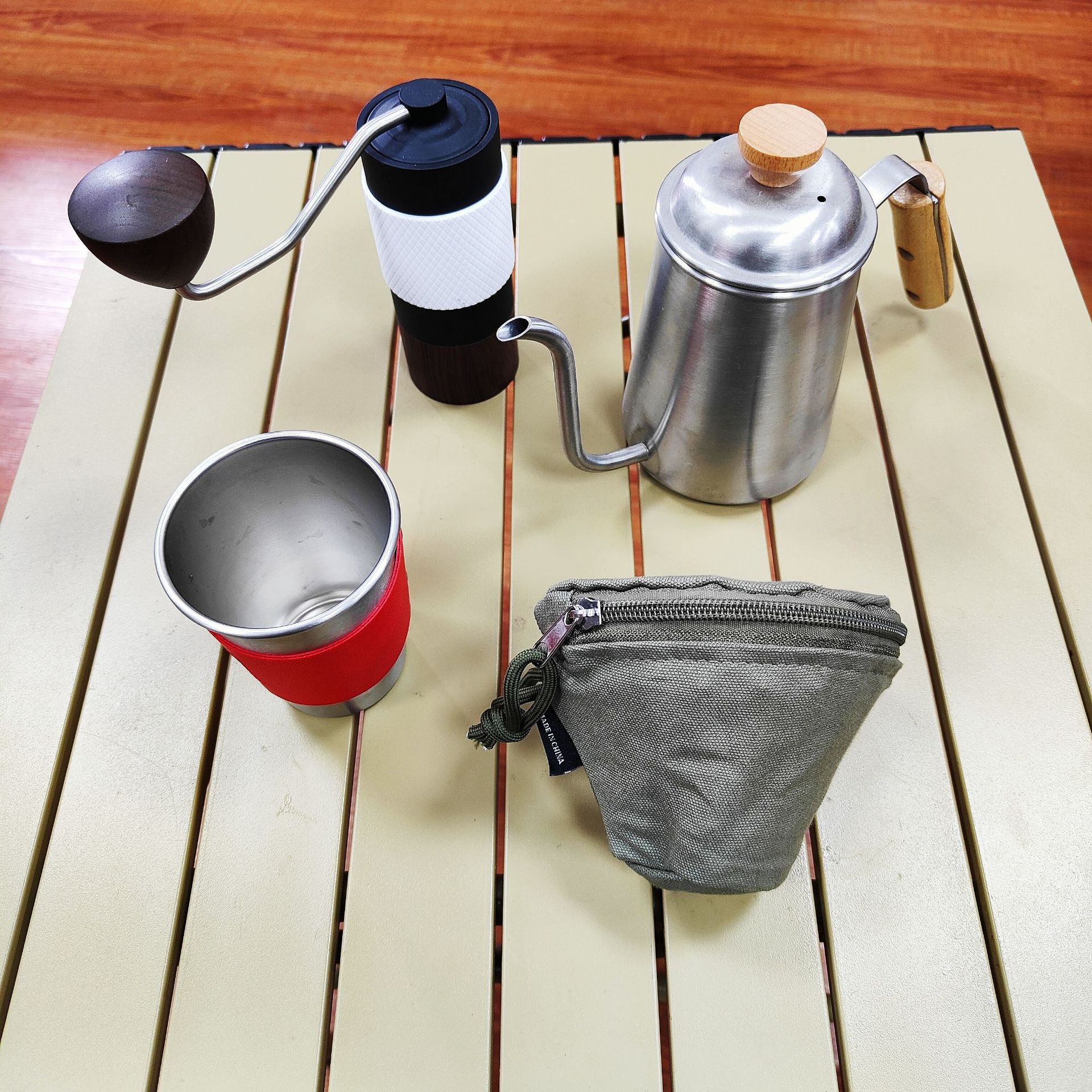 Pastel de papel de filtro caja de almacenamiento de molienda a mano bolsa de almacenamiento de café bolsa conveniente acampar al aire libre mano café bolsa de viaje