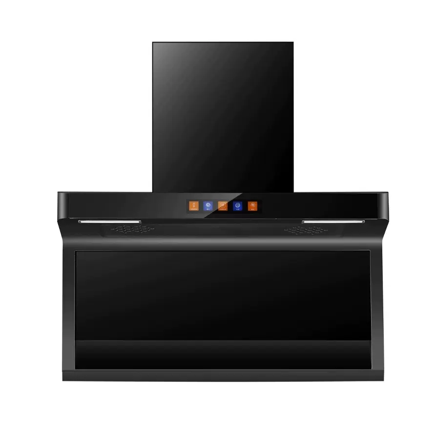 家用抽油烟机出租房厨房节能省电顶侧双吸式大吸力智能语音油烟机