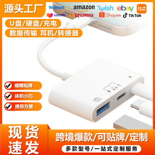 Suitable for Apple 14 13 12 11 Otg External USB Flash Drive Hard Drive Converter USB Type-C Headphone Adapter