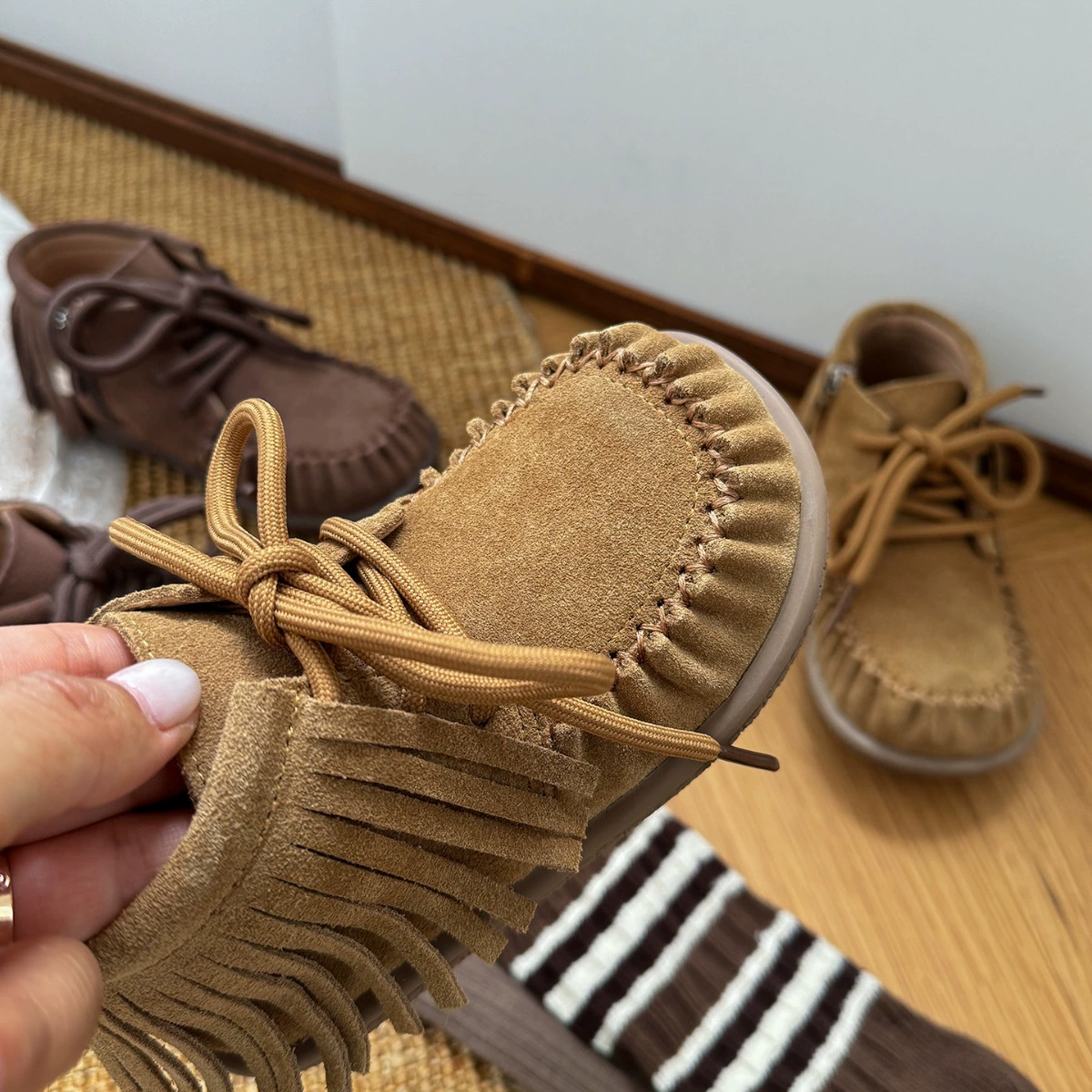Детская обувь Demi-season children's shoes, shoes for leather shoes, boots, soft sole, natural leather